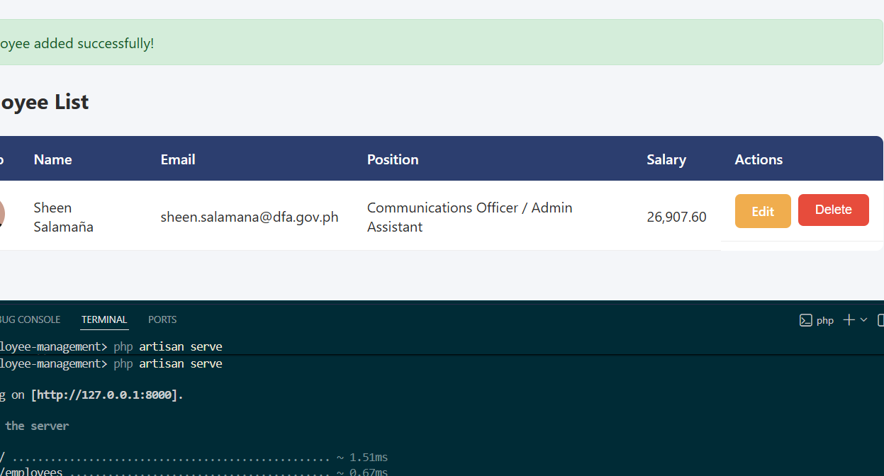 Employee Management System preview